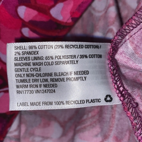 Kika Vargas x Target Pink Mum Floral Scallop Back Peplum Blouse Size 1X - Picture 13 of 14